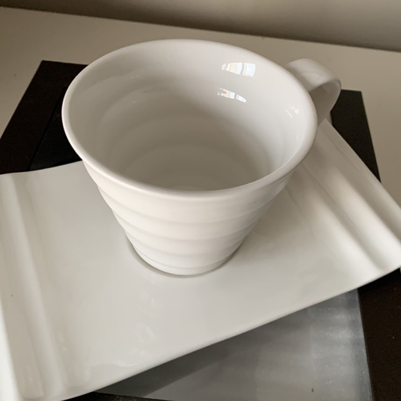 NWT - Max Cocos white cup and saucer duo - Picture 3 of 3